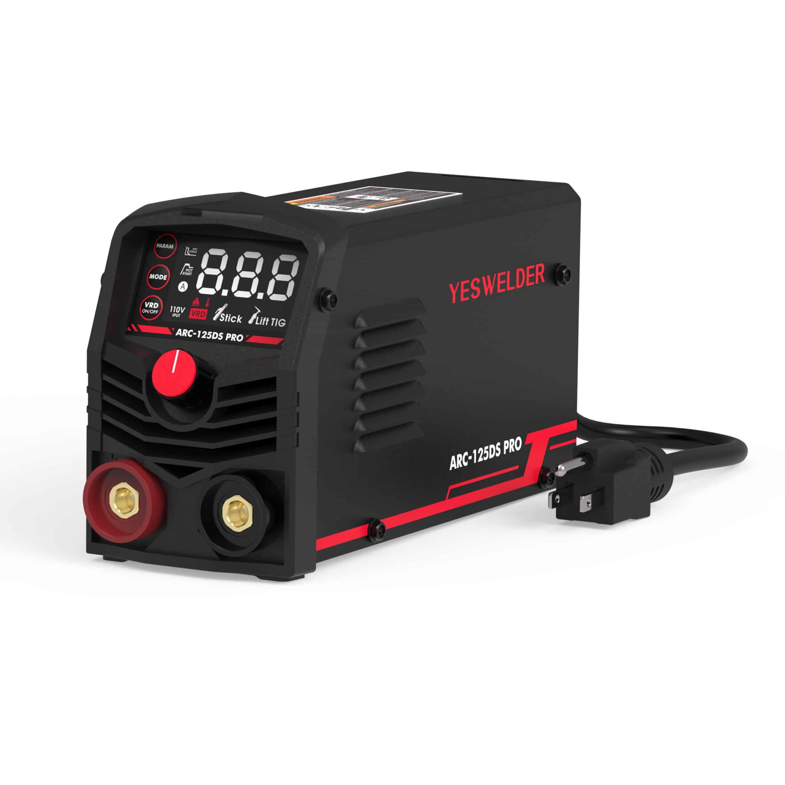YesWelder 125Amp Hot Start, Arc Force, Digital Display, Stick / Lift
