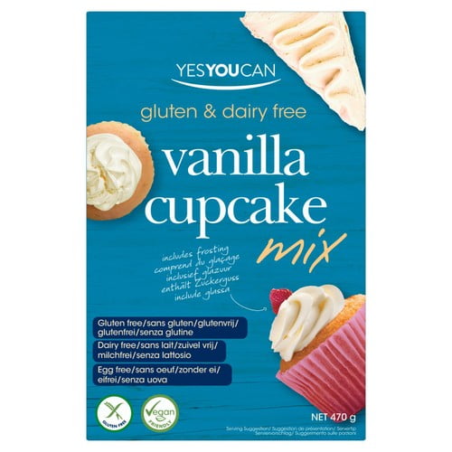 YesYouCan Vanilla Cupcake Mix 470g, British Import (Pack of 2)