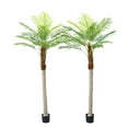 thumbnail image 1 of Yesafahsion 2pcs Artificial Palm Tree,6.9ft Realistic Palm Tree with 15pcs Leaves,Tall Tropical Tree In Pot for Indoor Outdoor Home Office Living Room Yard Decor, 1 of 6