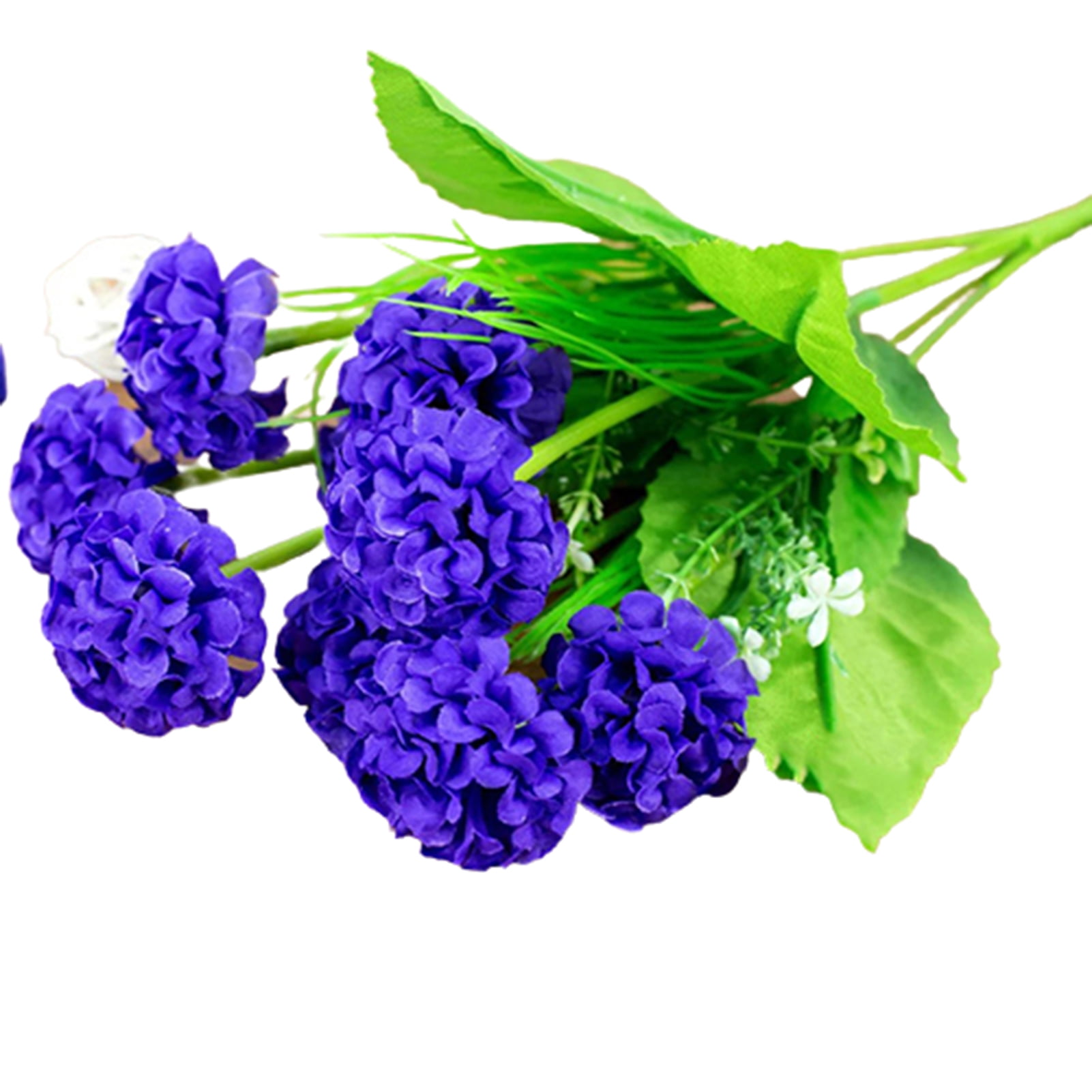 Yesbay 1 Bunch 9 Head Artificial Hydrangea Silk Flower Bouquet Wedding  Party Decor,Artificial Flower,Dark Purple - Walmart.com, image size:1601x1601