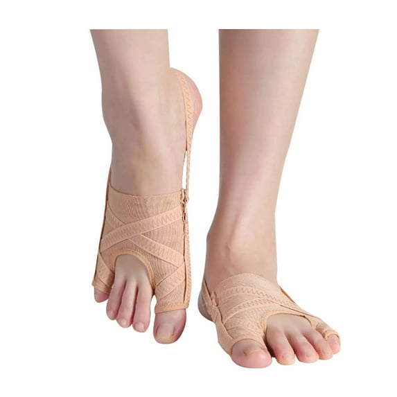 Yesbay 1 Pair Bunion Corrector Toe Separator Adjustable Gears for Bunion Relief Correction Comfortable Breathable Fabric Toe Straightener for Hallux Valgus Pain Relief