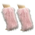 thumbnail image 1 of Yesbay 1 Pair Faux Fur Leg Warmers for Women Plush Soft Boot Cuff Sleeves Fluffy Furry Leg Sleeve, 1 of 8