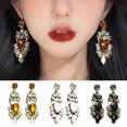 thumbnail image 1 of Yesbay 1 Pair Hoop Earrings for Women Stunning Earrings Ethnic Huggie Drop Dangle Earrings Ethnic Jewelry for Women, 1 of 8