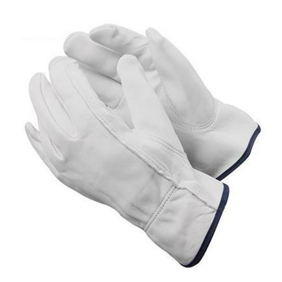 Yesbay 1 Pair Labor Gloves Adjustable Wrist Five Fingers Heat-resistant Thick Safety Work Builder Gloves Mechanic Welding Gloves Carpentry Gardening Gloves