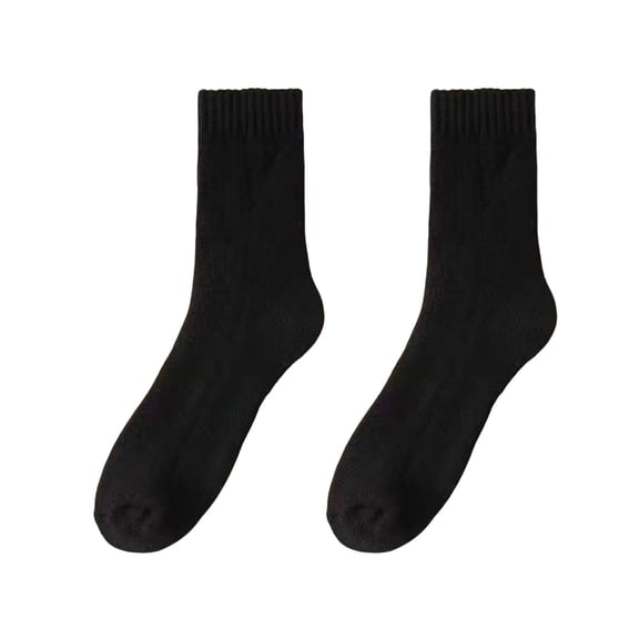 Yesbay 1 Pair Men Mid-tube Socks ,Bedroom Wear Floor Socks Anti-slip Knitted Daily Wear Sport Socks