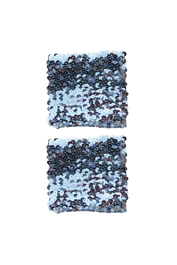 1 Pair Women Shiny Sequins Bracelets Stretchy Sparkling Bracelet Cuffs Cosplay Dance Party Props