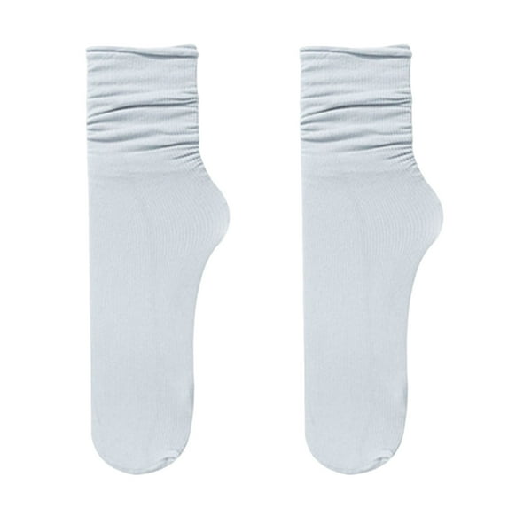 Yesbay 1 Pair Women Socks Thin Soft Sweat Absorption Breathable Yoga Summer Mid Tube Socks