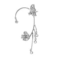 thumbnail image 1 of Yesbay 1 Pcs Ear Cuff Fine Workmanship Temperament Rhinestone Inlay Geometric High Gloss Dress Up Luxury Butterfly Chain Ear Cuff Tassel Earring Jewelry Accessories, 1 of 8