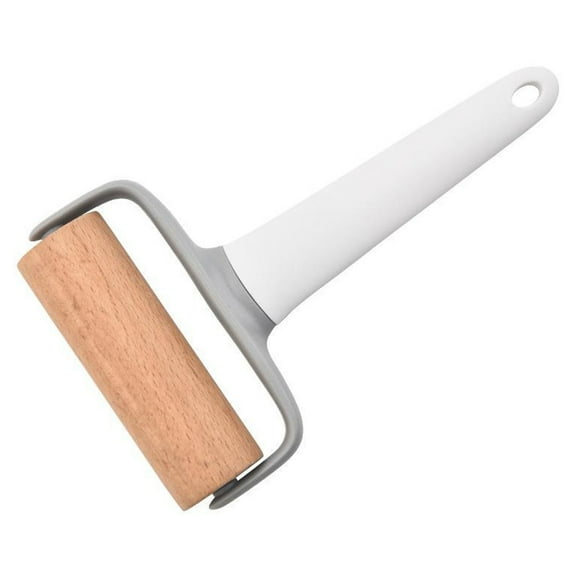 Yesbay 1 Pcs Pizza Dough Roller Cutter Multifunction Baking Tool PP Lace Cutter Flat Cutter Rolling Pin Pizza Punch for Restaurant