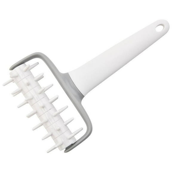 Yesbay 1 Pcs Pizza Dough Roller Cutter Multifunction Baking Tool PP Lace Cutter Flat Cutter Rolling Pin Pizza Punch for Restaurant