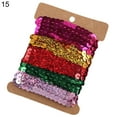 thumbnail image 1 of Yesbay 1 Roll Sequin Trim Glossy Cuttable 10 Yard Sewing Crafts Sequin DIY Ribbon Cloth Accessory, 1 of 8