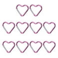 thumbnail image 1 of Yesbay 10 Pcs Heart-shaped Carabiner Hooks Compact Quick Link Snap Hook Clips Strong Load-bearing Key Holders Camping Supplies, 1 of 7
