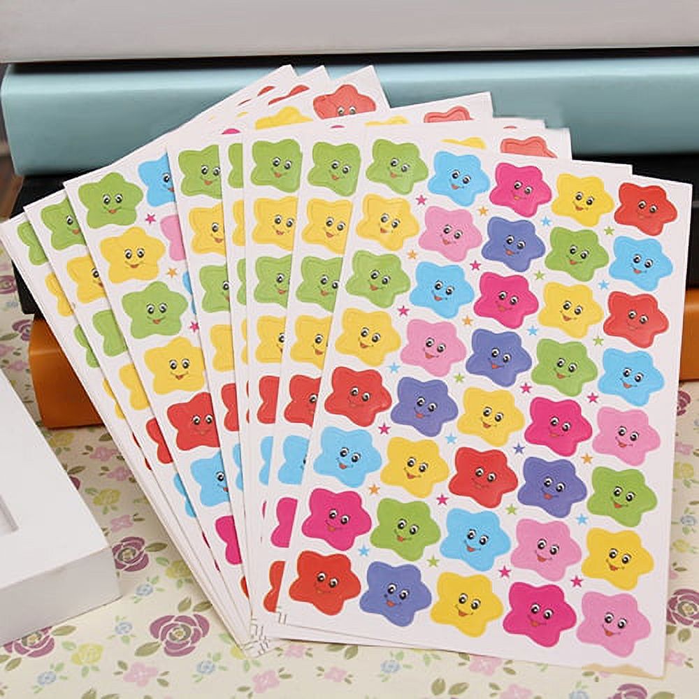 10 Sheets Star Sticker School Kids Rewards Encouragement Craft Diy Toy Gift  Kawaii