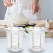 Yesbay 100ML Measuring Cup Plastic Anti-drip Nozzle Mixing Cup Laboratory Equipment
