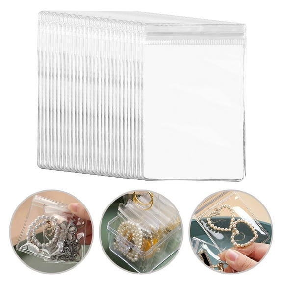 Yesbay 100Pcs Jewelry Bags Anti Oxidizing Earrings Necklace Bracelet Storage Pouch Moisture-proof Packaging Bag