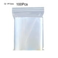 thumbnail image 1 of Yesbay 100Pcs/Set Clear Household Sundries Food Storage Resealable Zipper Plastic Bags,9cm x 13cm, 1 of 8