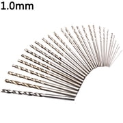 Yesbay 10Pcs 0.3mm-3mm Mini Micro HSS Spiral Twist Drill Bit Drilling Tool Set 1.0MM