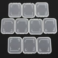 thumbnail image 1 of Yesbay 10Pcs Lightweight Clear Standard SD SDHC Memory Card Case Storage Holder Box Clear, 1 of 8