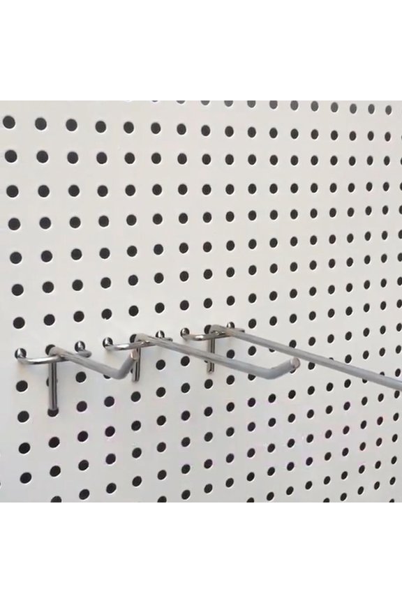 10Pcs Pegboard Hooks Heavy Duty Iron Easy Installation Wall Mount Hanging Tools for Workshops Garages