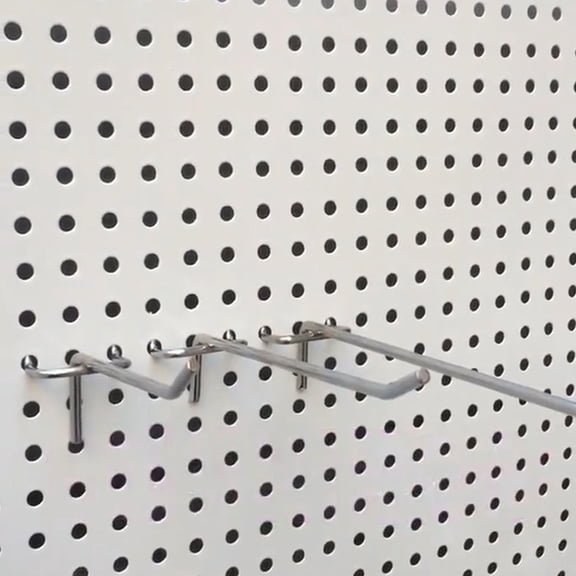 Yesbay 10Pcs Pegboard Hooks Heavy Duty Iron Easy Installation Wall Mount Hanging Tools for Workshops Garages