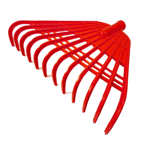 Yesbay 12 Tines Leaf Rake Tempered Plastic Rake Head Collecting Leaves Debris Garden Tool Lightweight Yard Grass Clean Tool for Gardening Camping