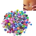 thumbnail image 1 of Yesbay 120 Pcs Colorful Sexy Belly Bars Body Piercing Button Ring Navel Barbell Jewerly,Navel Ring, 1 of 6