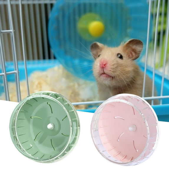 Yesbay 12cm/14cm Hamster Wheel Adjustable Height Relieve Boredom Bite-resistant Hamster Rat Gerbil Silent Spinner