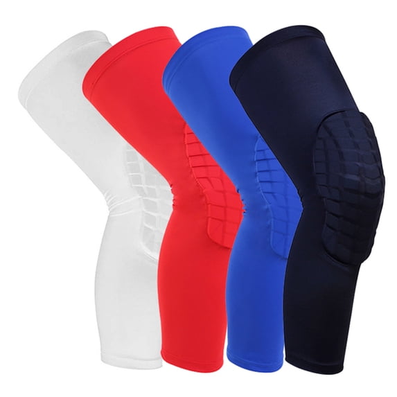 Yesbay 1Pc Sport Fitness Basketball Knee Sleeve Support Compression Pad Brace Protector,Red M