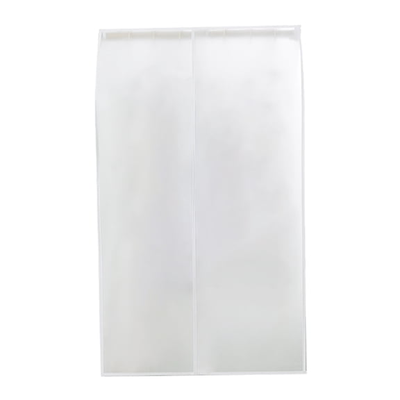 Yesbay 1Pcs Dust-proof Transparent Closet Cover PEVA Lace Up Design Clothes Protector for Bedroom,S