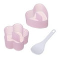 thumbnail image 1 of Yesbay 2 Pcs Pink Rice Ball Mold Set Non-Stick Sushi Onigiri Maker Kit with Spoon Triangle Heart Bear Flower Shape Press Mold for Home Restaurants, 1 of 7