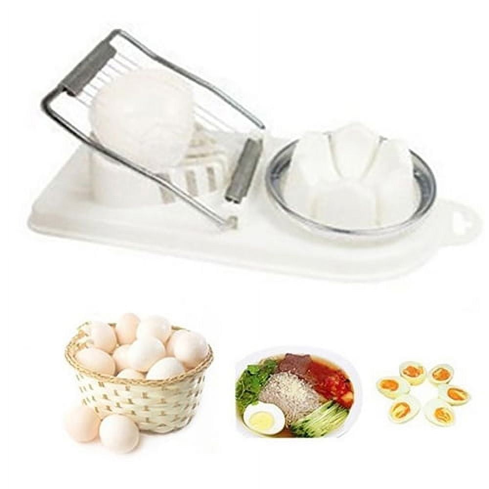 ICO Egg Topper and Cracker for Perfect Soft Boiled Eggs, Silver Stainless Steel