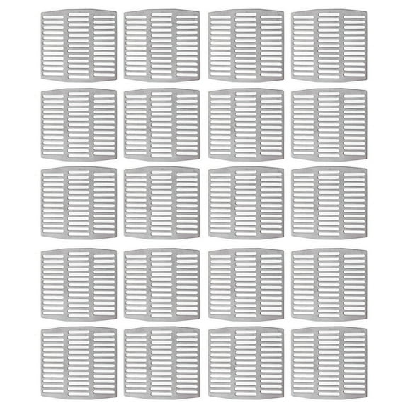 Yesbay 20 Pcs Brick Weep Hole Covers for Brick Walls Stainless Steel Can Be Cut or Stacked to Fill Different Size Weep Holes Wall Gap Fillers Brick Wall Leak Cover