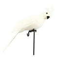 thumbnail image 1 of Yesbay 25cm Artificial Parrot Animal Bird Lawn Model Ornament Yard Garden Decoration,White, 1 of 5