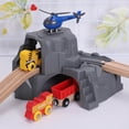 thumbnail image 1 of Yesbay 2Pcs Plastic Double Tunnel Wooden Train Track DIY Railway Scene Accessories,Train Tunnel,1#, 1 of 1