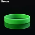thumbnail image 1 of Yesbay 2Pcs Silicone Wristbands Wrist Bands Solid Color Sports Design Bracelets-Green, 1 of 7