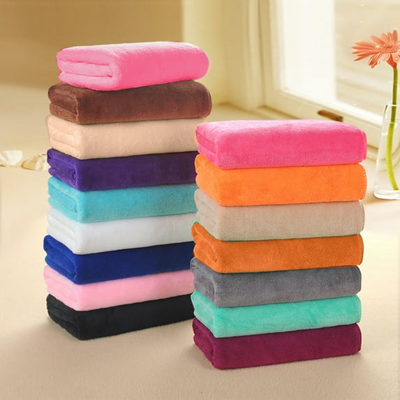 Yesbay 3 Pcs Microfiber Hair Towel Soft Super Absorbent Microfiber Microfiber Hair Towel Wraps Women for Gym,Rose-Red