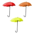 thumbnail image 1 of Yesbay 3 Pcs Wall Hooks Umbrella Shape Design Self Adhesive Hanger Hook Storage Organizer, 1 of 8