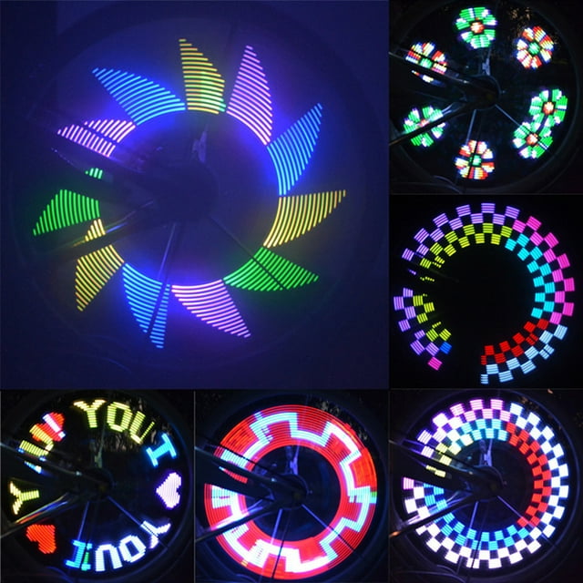 Yesbay 32LED DIY Bicycle Light Colorful Bike Wheel Spoke Light Cycling