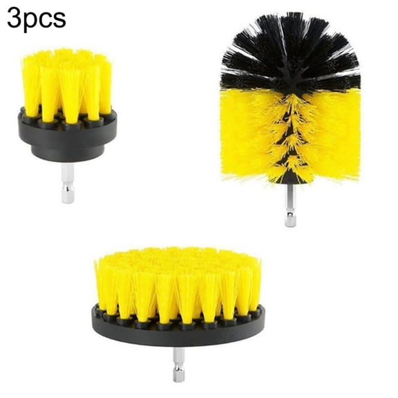 Yesbay 3Pcs Power Scrubber Electric Drill Brush Tile Floor Glass Cleaning Tool,3PCS