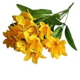 thumbnail image 1 of Yesbay 4 Bouquet Artificial Fake Mini Lily Flower Plant Home Office Wedding Party Decor, 1 of 8