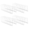 thumbnail image 1 of Yesbay 4 Pcs Dish Storage Rack Stainless Steel Plate Organizer Rack Space-saving Pot Lid Rack Holder for Kitchen Cabinets, 1 of 8
