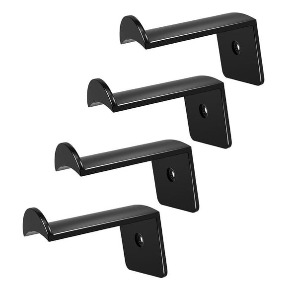 Yesbay 4Pcs Hat Hooks Cowboy Hat Racks Strong Adhesive Wall Mount Cap Holder Baseball Cap Organizers