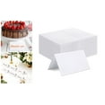 thumbnail image 1 of Yesbay 50Pcs White Blanks Place Cards, DIY Craft Name Cards Pre-lined Wedding Table Seating Cards Guest Name Cards, 1 of 9
