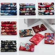 Yesbay 5Pcs 20x25cm Japanese Floral Patchwork DIY Craft Handmade Cotton Fabric Bundle,08#
