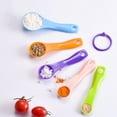thumbnail image 1 of Yesbay 5Pcs/Set Baking Measuring Spoons 2 Scale 1/2.5/5/7.5/15g/ml Hanging Seasoning Scoops, 1 of 7