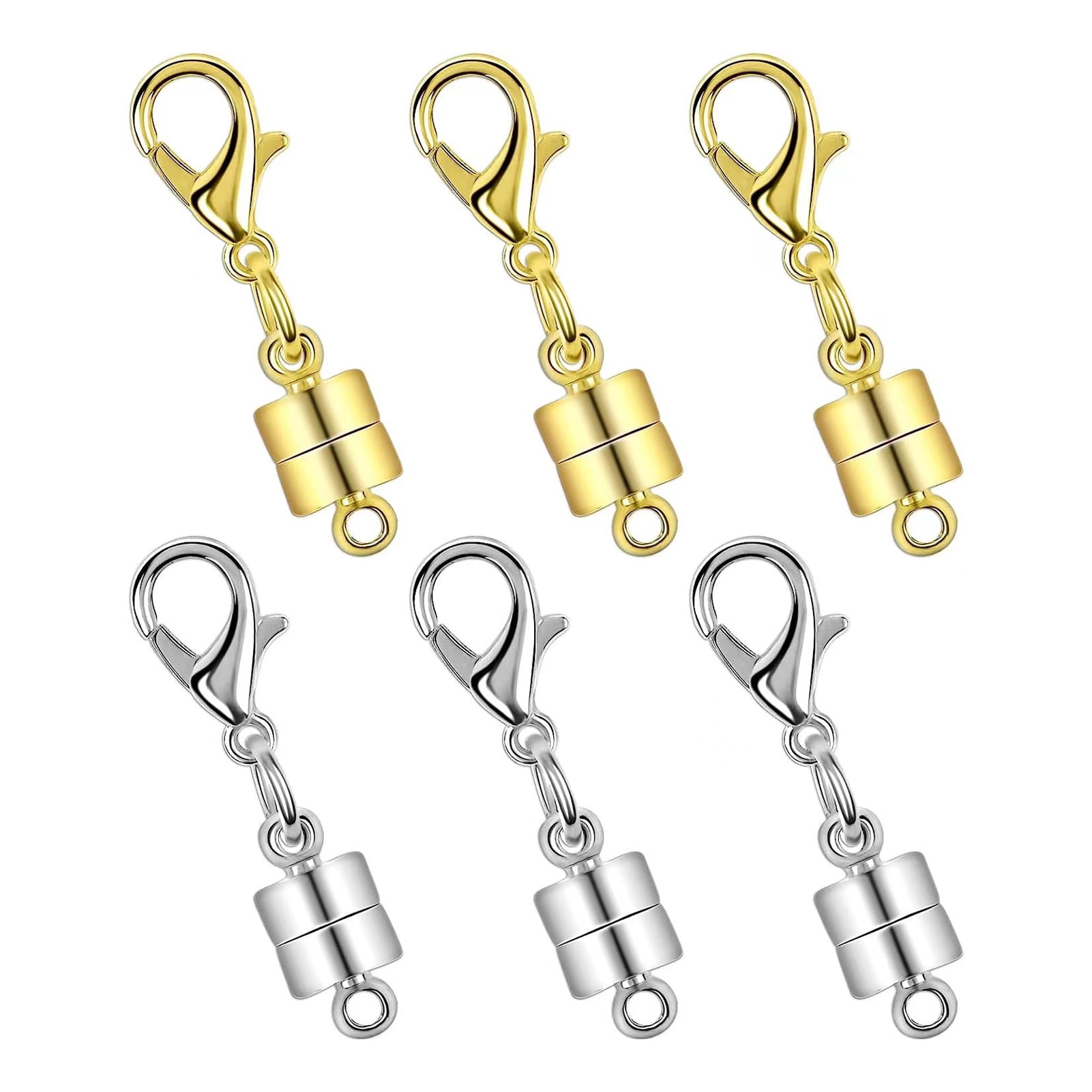 50-Piece Stainless Steel Melon Seed Pendant Clasps – Gold, 3x7 Mm, For DIY Jewelry Making & Necklaces