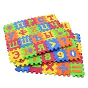 Yesbay 60 Pcs/Set Russian Alphabet Carpet Baby Education Toy Preschool Learning Mat,Jigsaw Puzzle Toy,1#