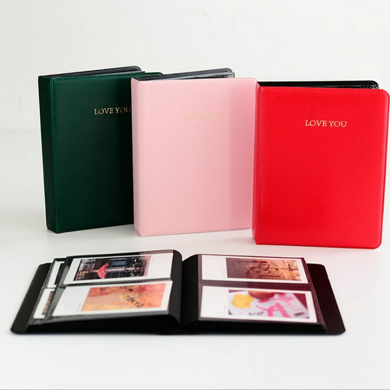Yesbay 64 Pockets LOVE YOU Photo Album Picture Holder for Polaroid Instax  Mini Pink 