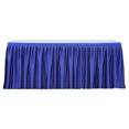 thumbnail image 1 of Yesbay 6FT Table Skirt for Rectangle Tables Wrinkle Resistant Pleated Tablecloth Reusable Ruffle Table Cloth for Christmas, 1 of 8