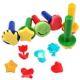 thumbnail image 1 of Yesbay 6Pcs/Set Paint Sponge Brushes Flower Stamper DIY Kids Drawing Painting Tool,2#, 1 of 8